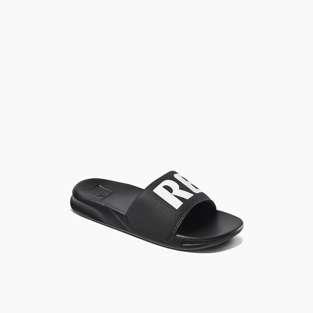 Reef Kids One Slide Black White 2