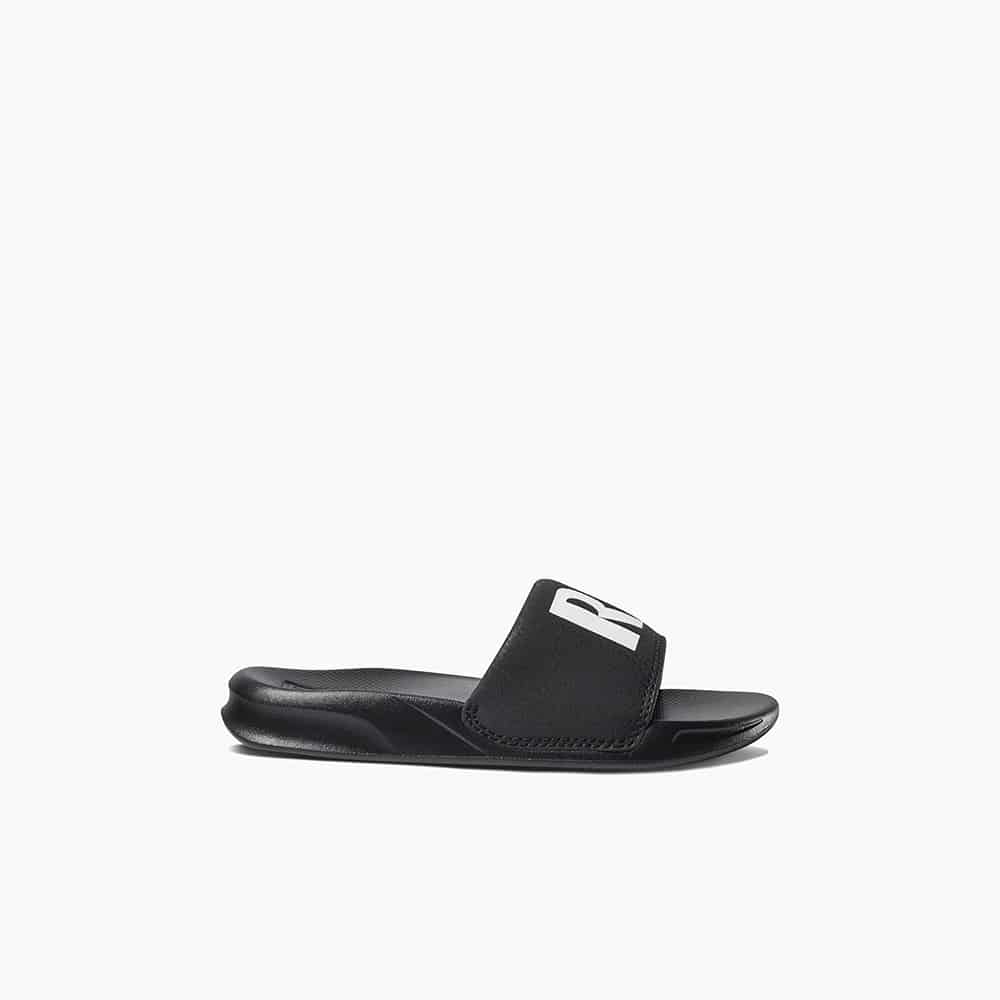 Reef Kids One Slide Black White 1