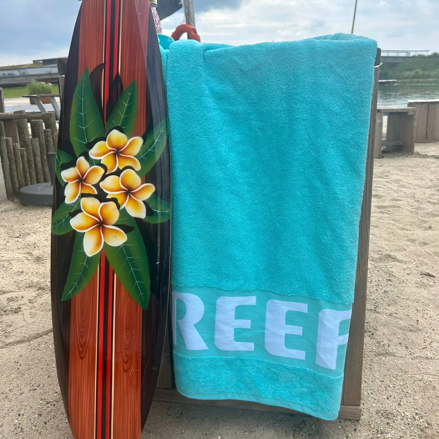 Reef Beach Towel - Aqua